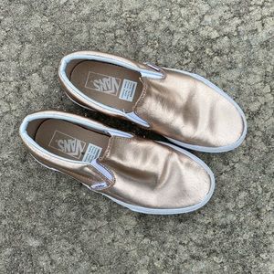 Rose Gold Slip On Vans
